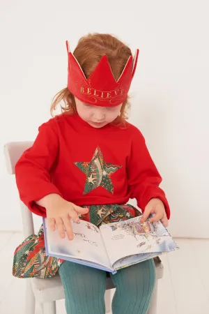 Red Star T-Shirt in My Little Star Print