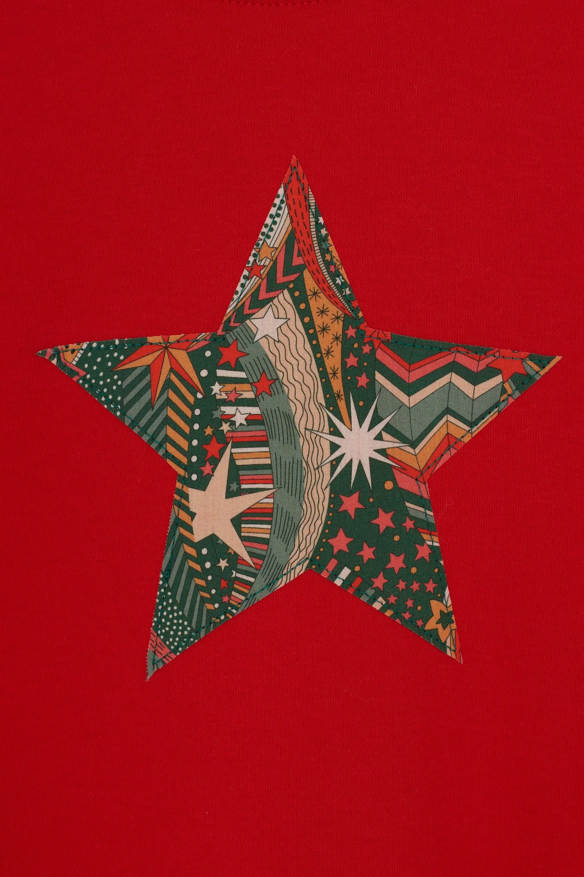 Red Star T-Shirt in My Little Star Print