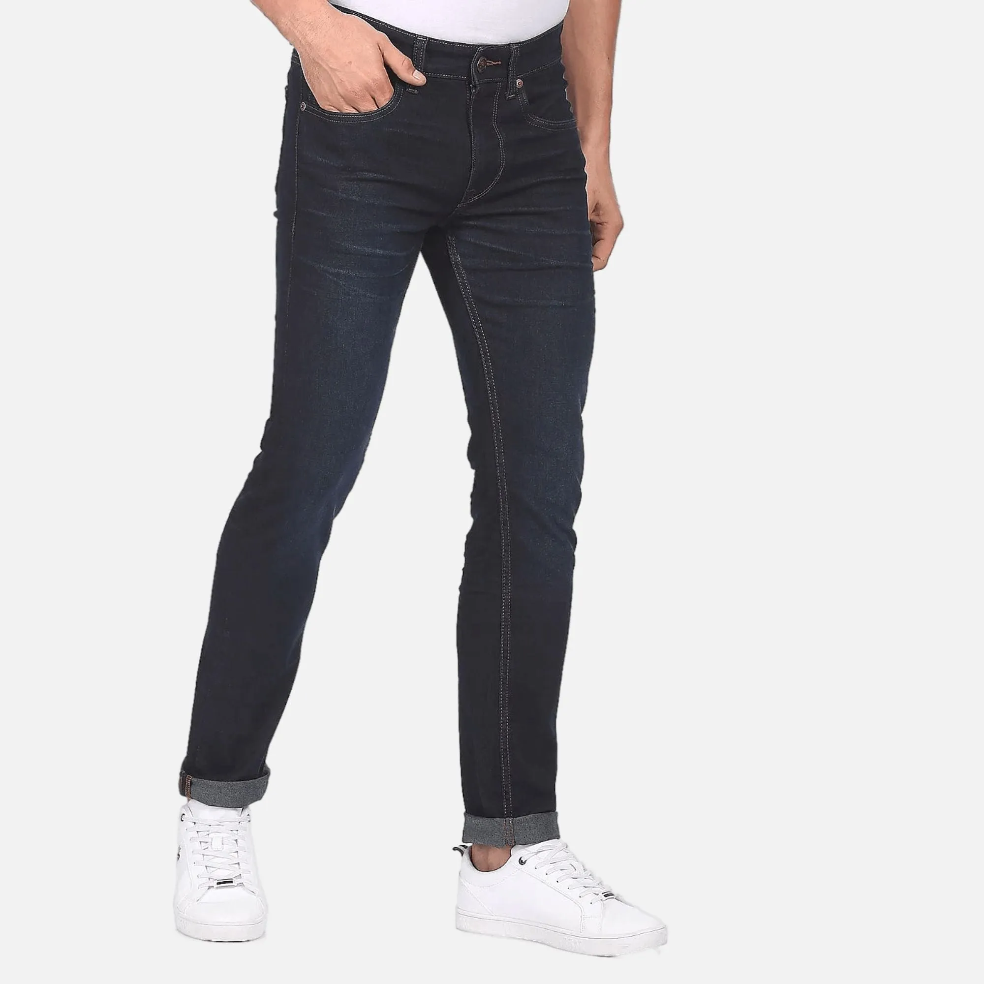 Regallo Skinny Fit Rinsed Jeans