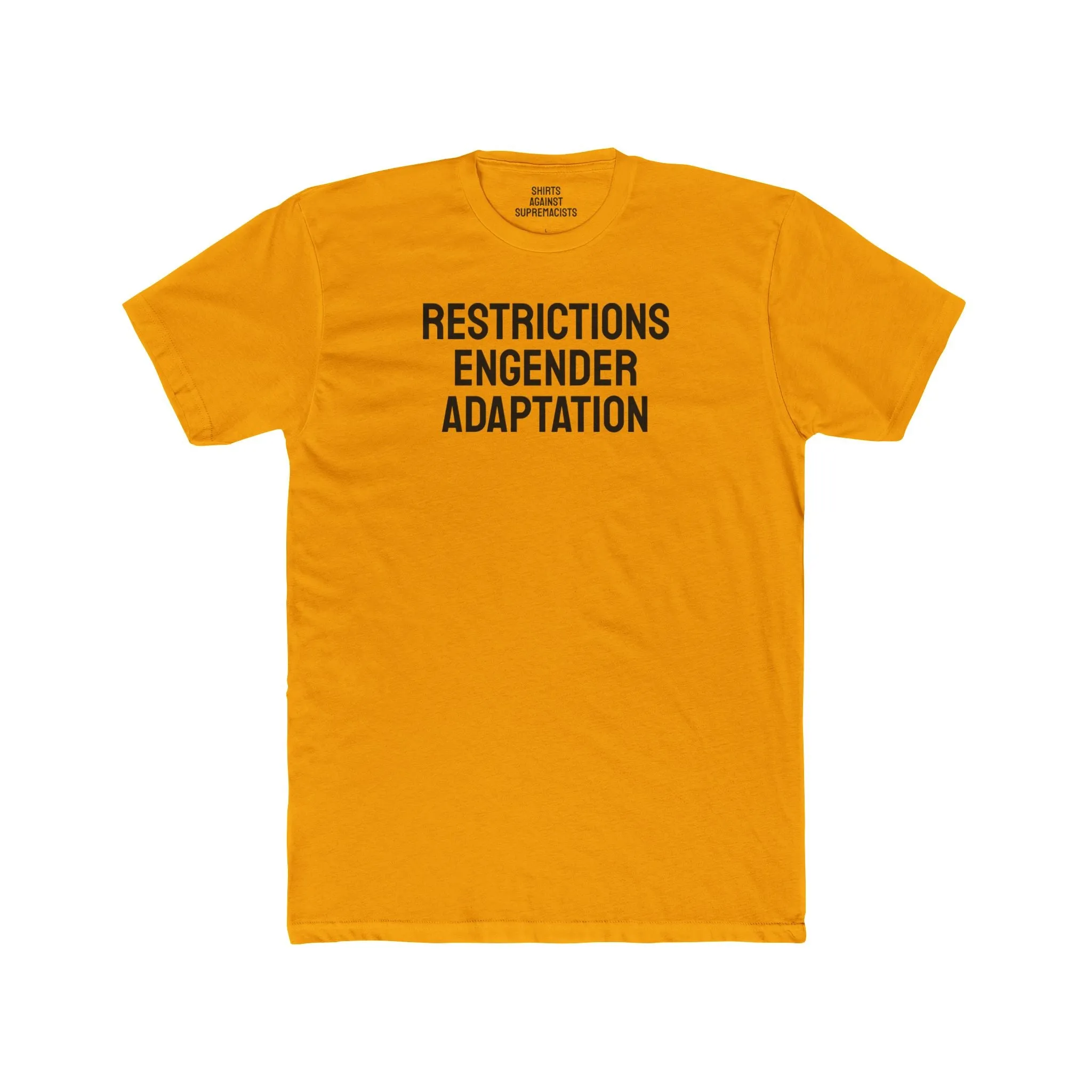 Restrictions Engender Creativity - Unisex Cotton Crew Tee