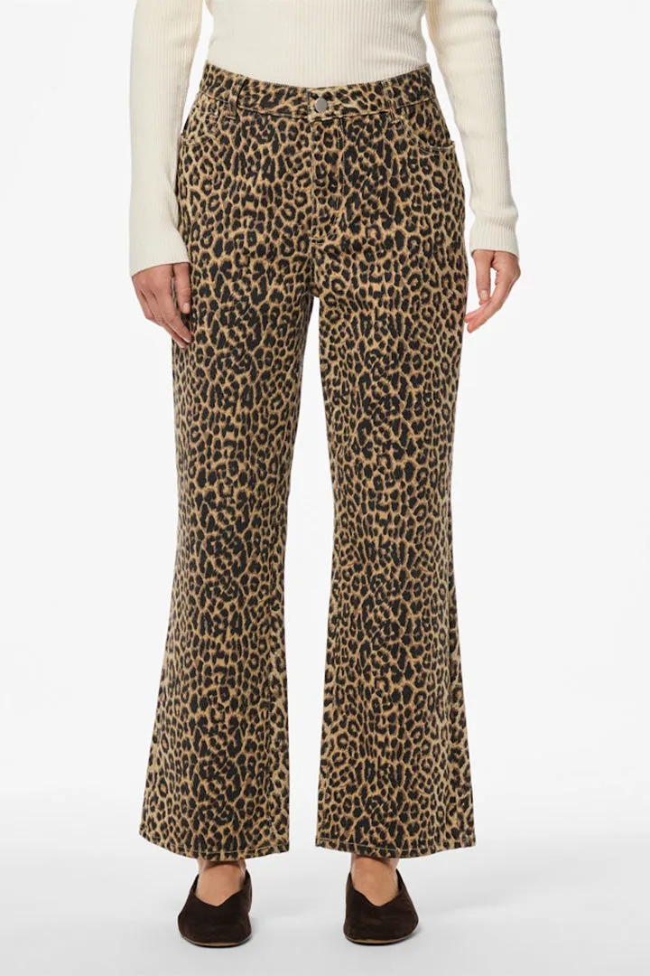 Salume Cropped Leopard Jeans