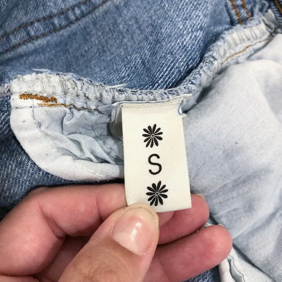 Show Me Your Mumu Indigo High Rise Cropped Wide Leg Jeans