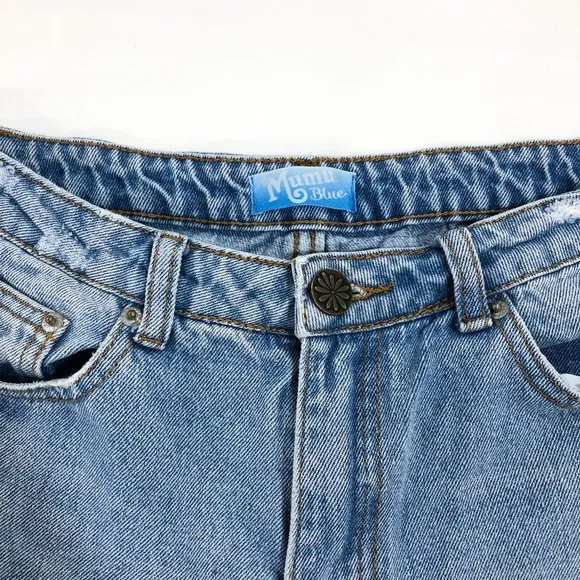 Show Me Your Mumu Indigo High Rise Cropped Wide Leg Jeans