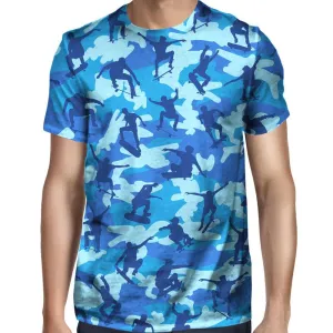 Skater Camo Blue T-Shirt