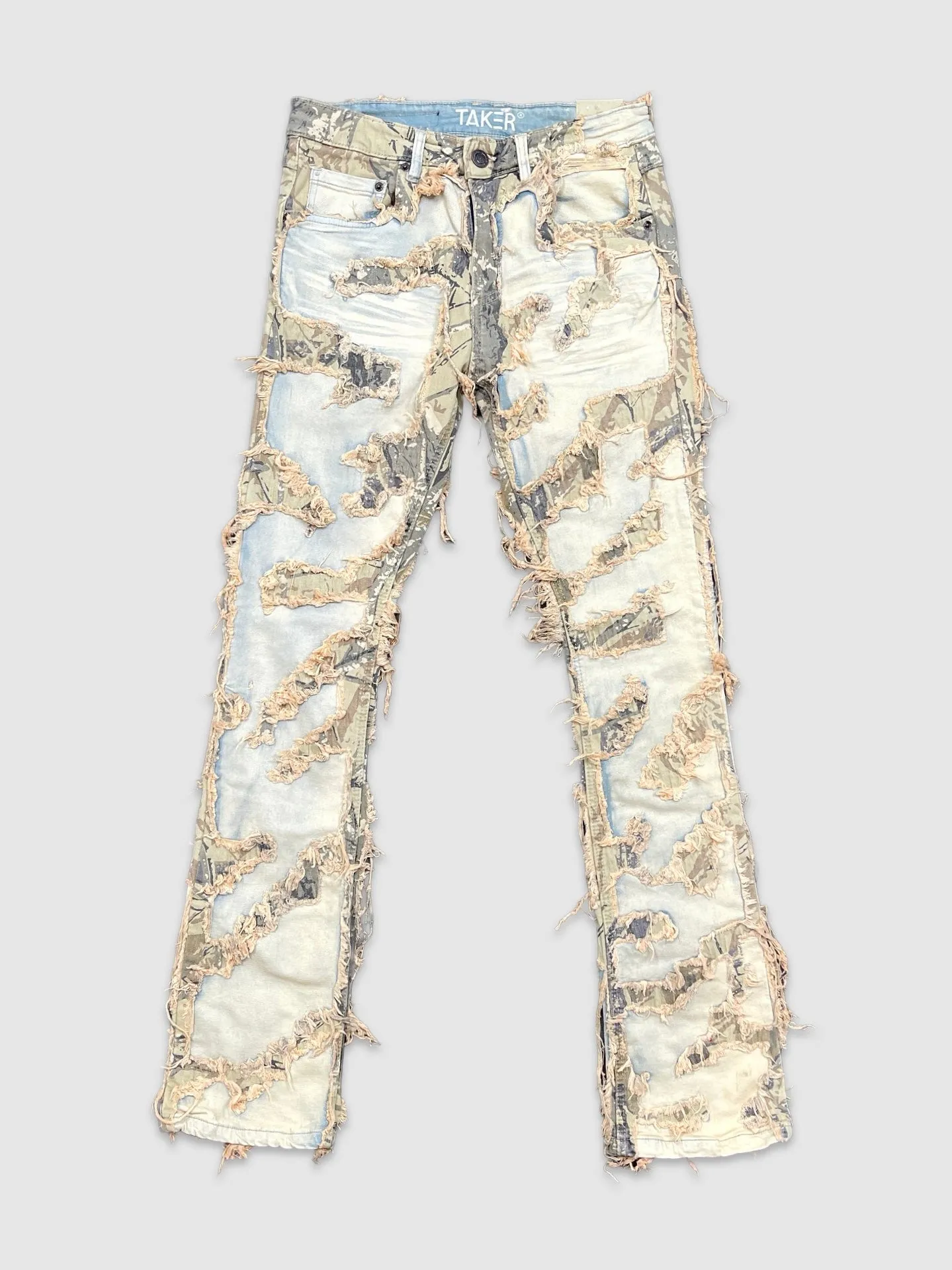 SLE-T4052-Flare Fit Fashion Denim Jeans