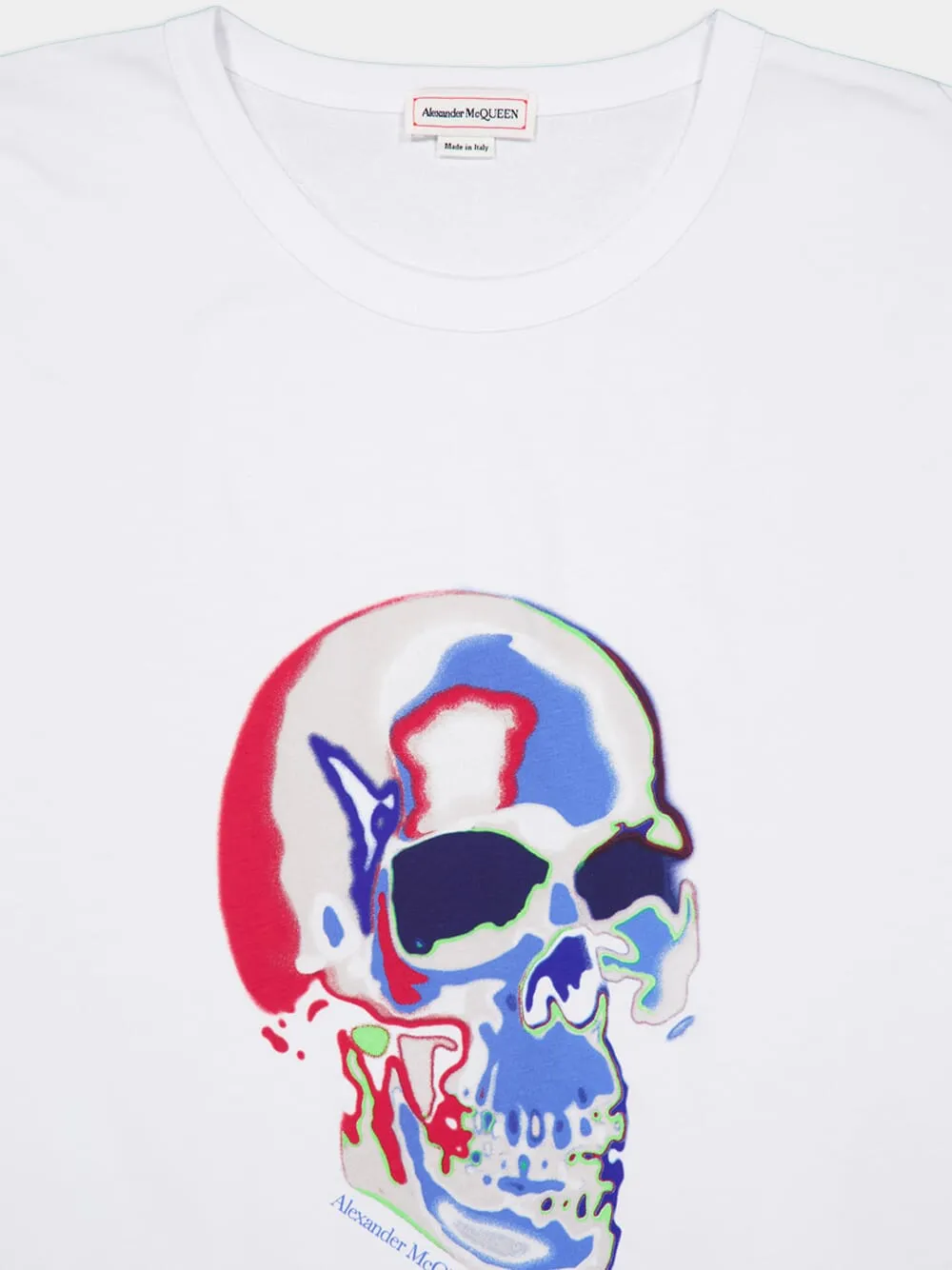 Solarized Skull Print T-Shirt
