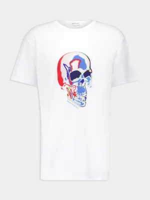 Solarized Skull Print T-Shirt