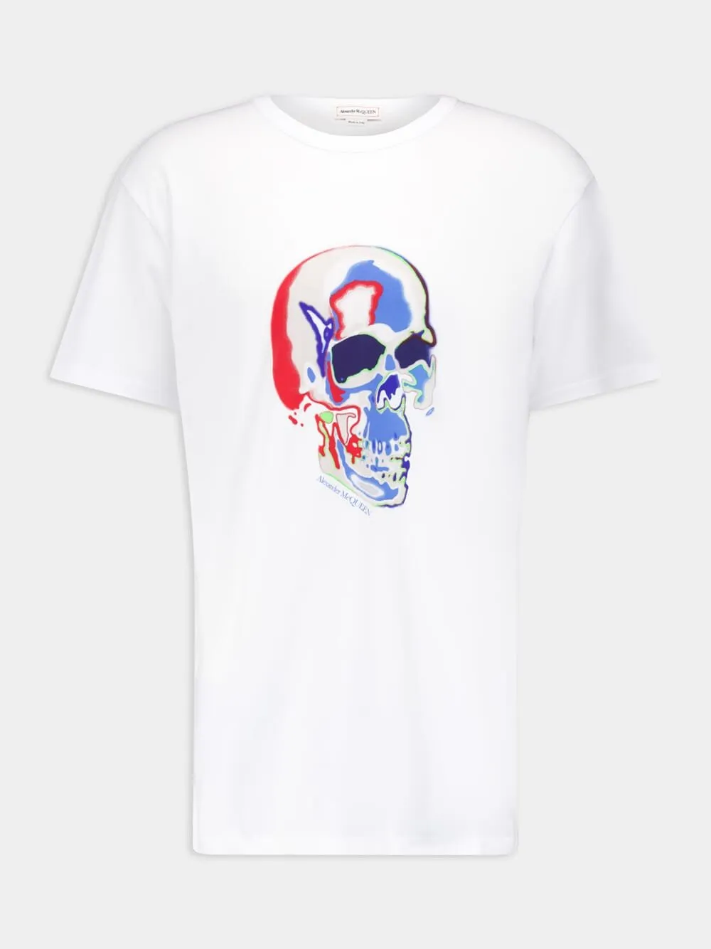 Solarized Skull Print T-Shirt