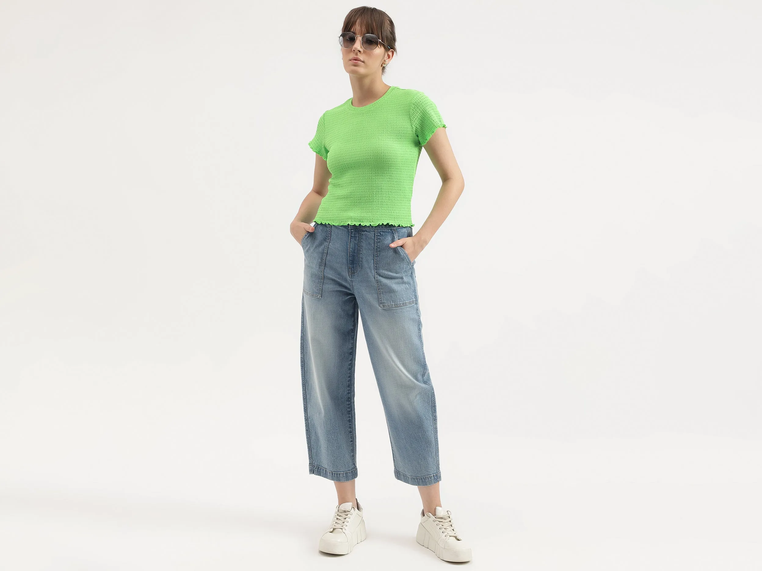 Solid Regular Fit Jeans