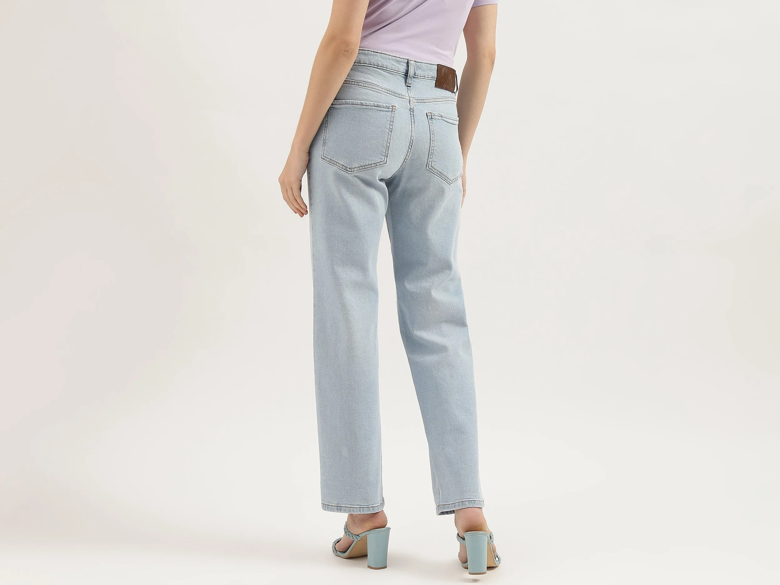 Solid Straight Fit Jeans