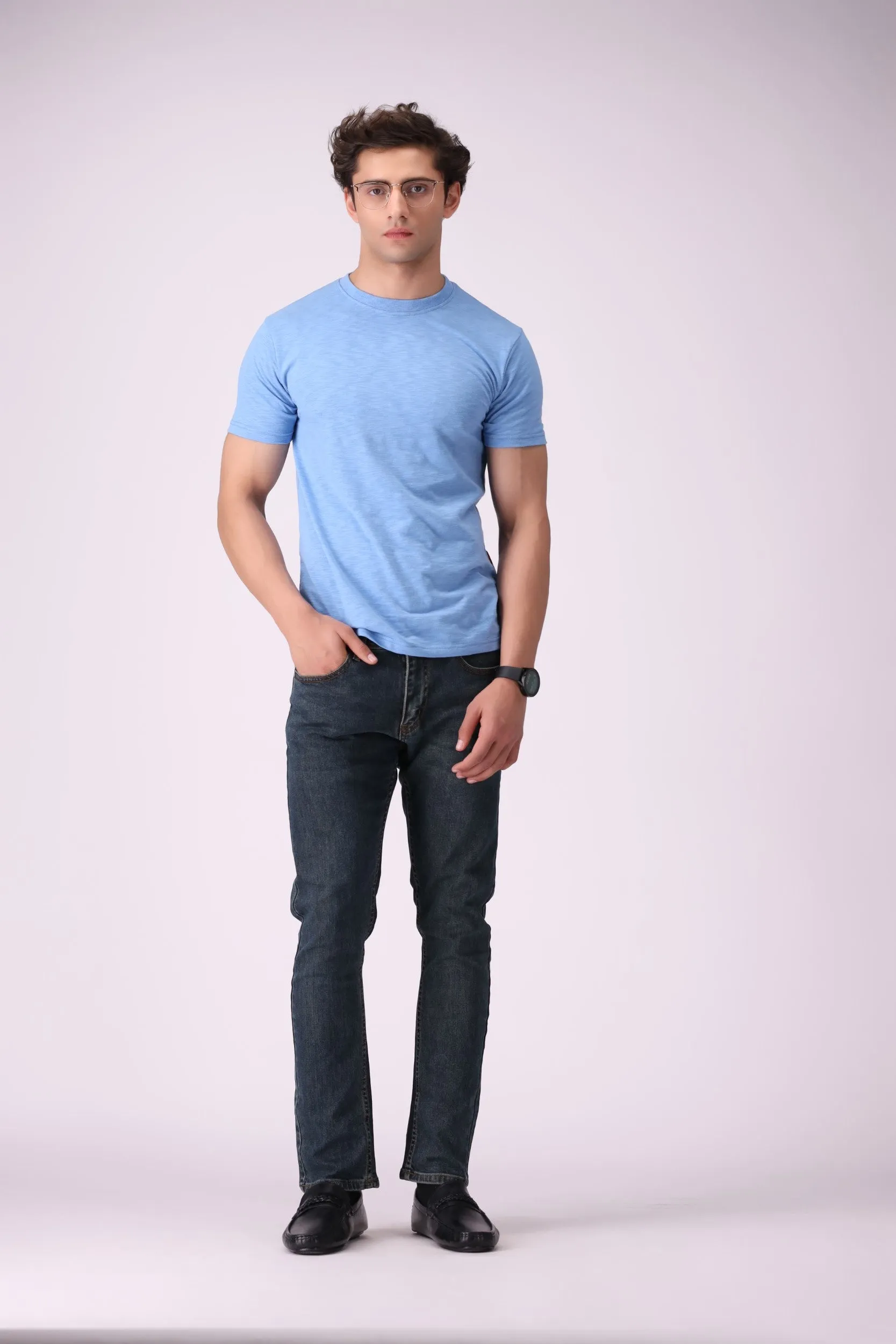 Stone Wash Stright Fit Jeans