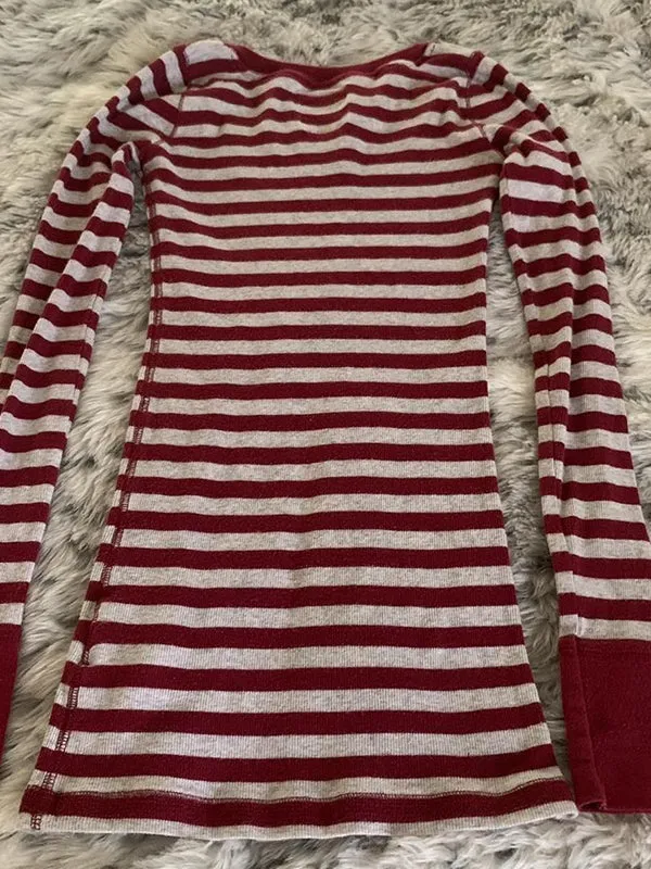 Striped vintage street longsleeve t-shirt