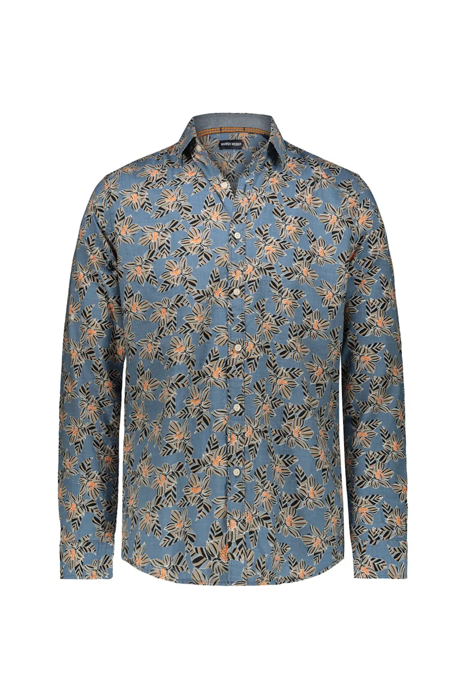 Summer Heaven Print Shirt In Teal