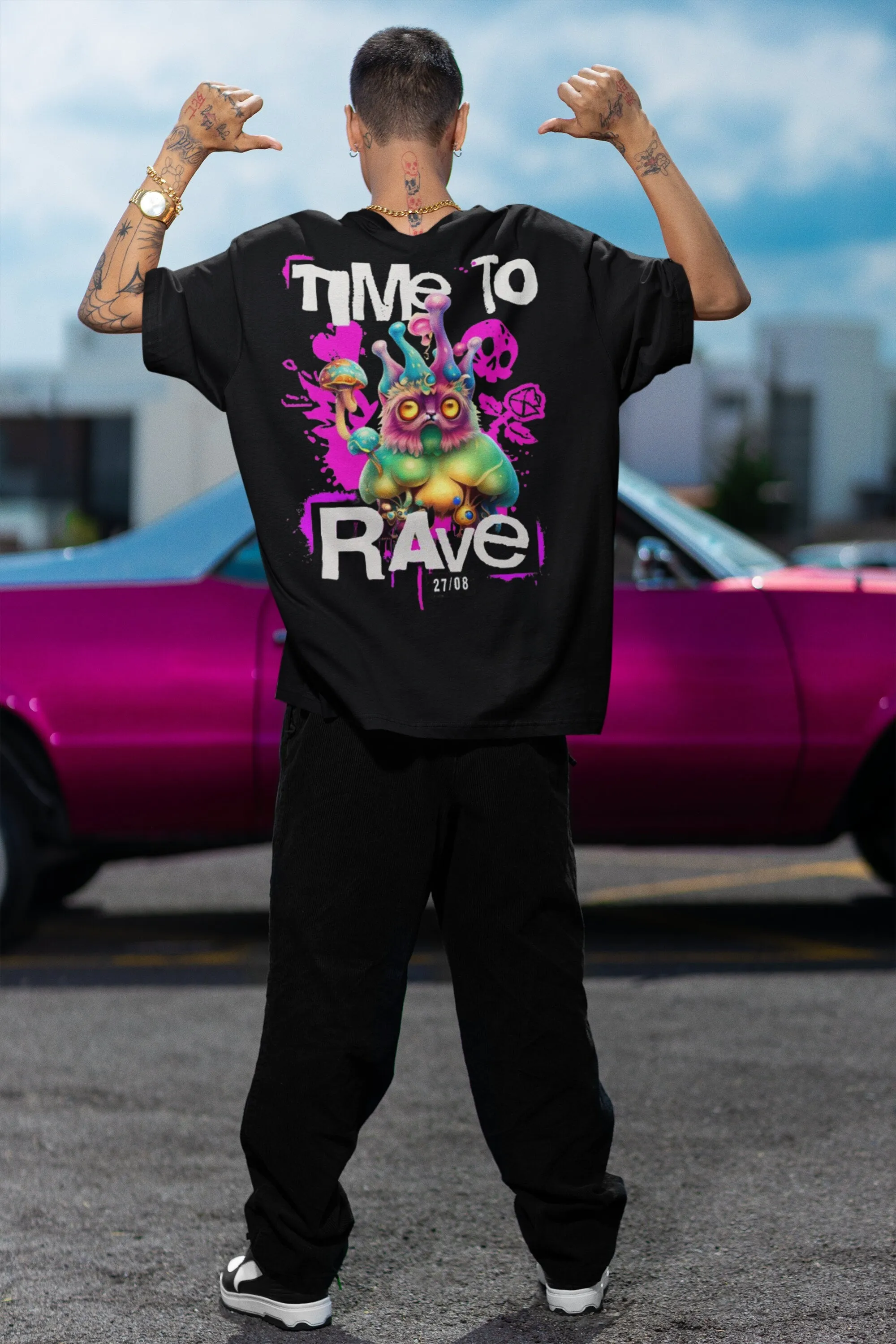 Techno T-Shirt | Time to Rave Organism