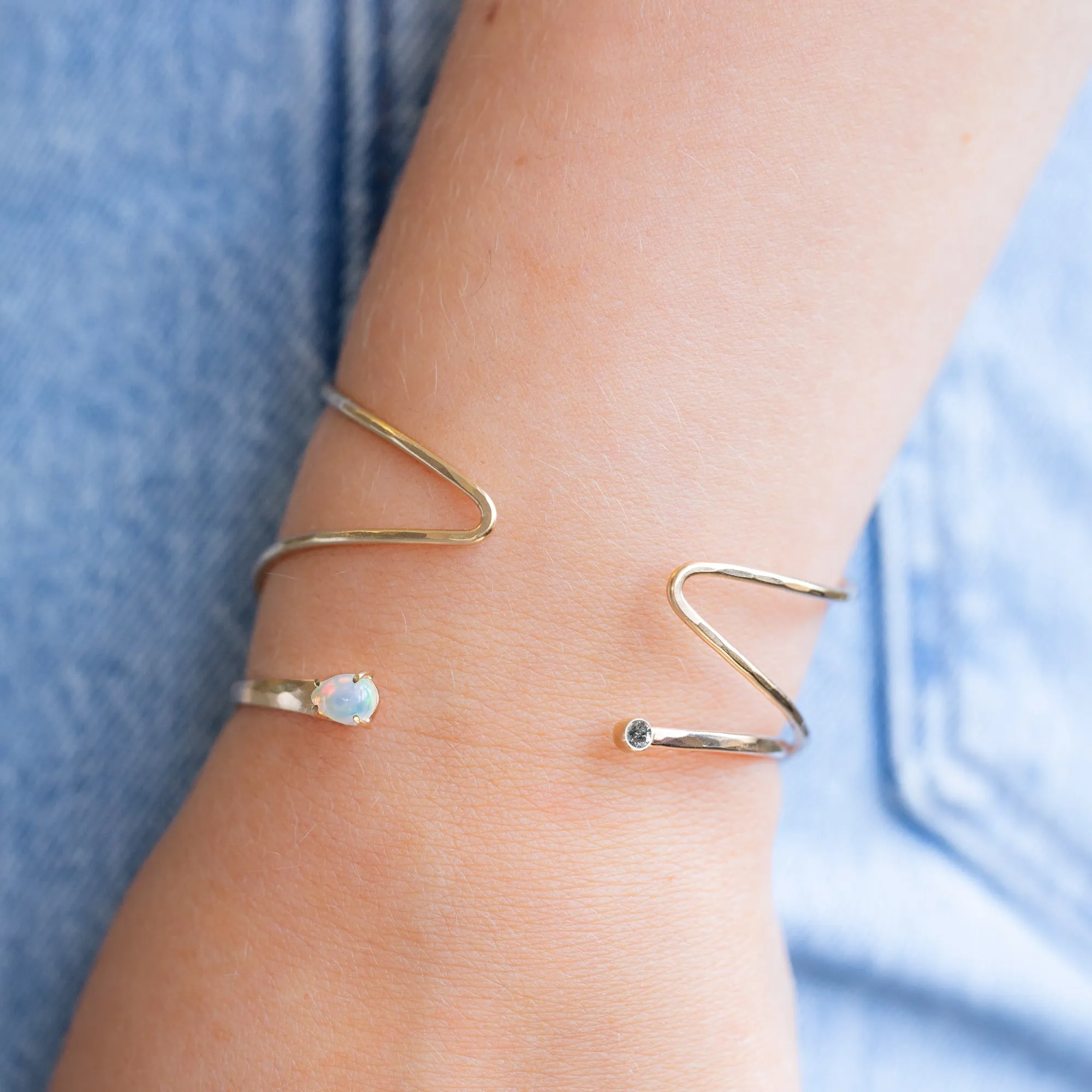 The Arrow Cuff Bracelet | Yellow Gold Filled