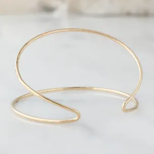 The Arrow Cuff Bracelet | Yellow Gold Filled