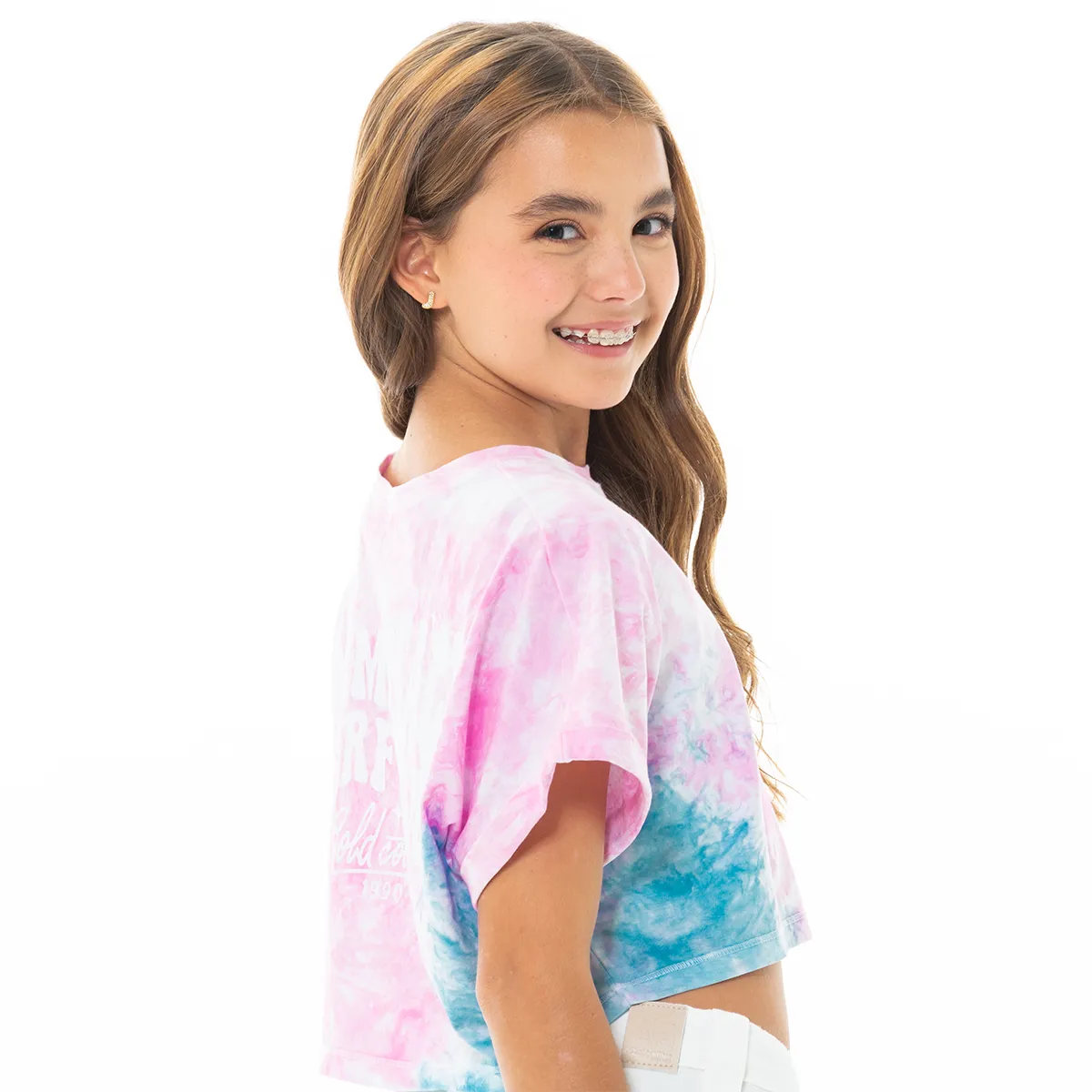 TIE DYE GRAPHIC T-SHIRT FOR GIRLS