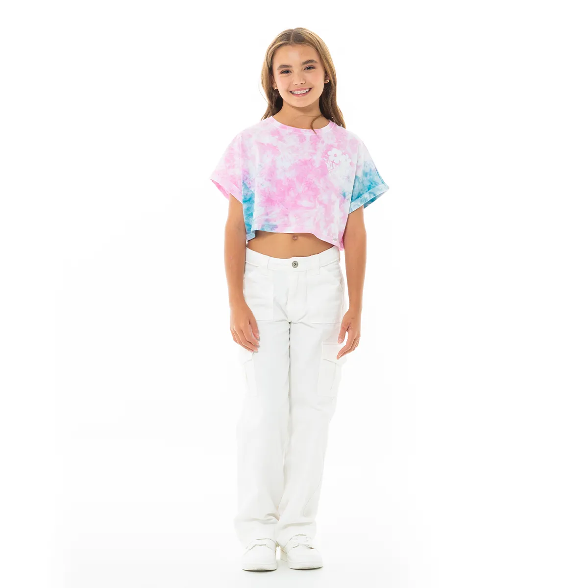 TIE DYE GRAPHIC T-SHIRT FOR GIRLS