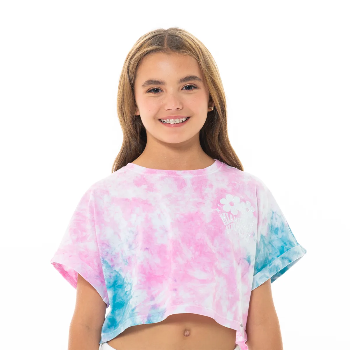 TIE DYE GRAPHIC T-SHIRT FOR GIRLS