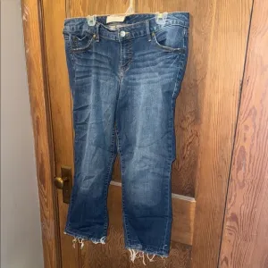 Torrid dark wash cropped flare jeans