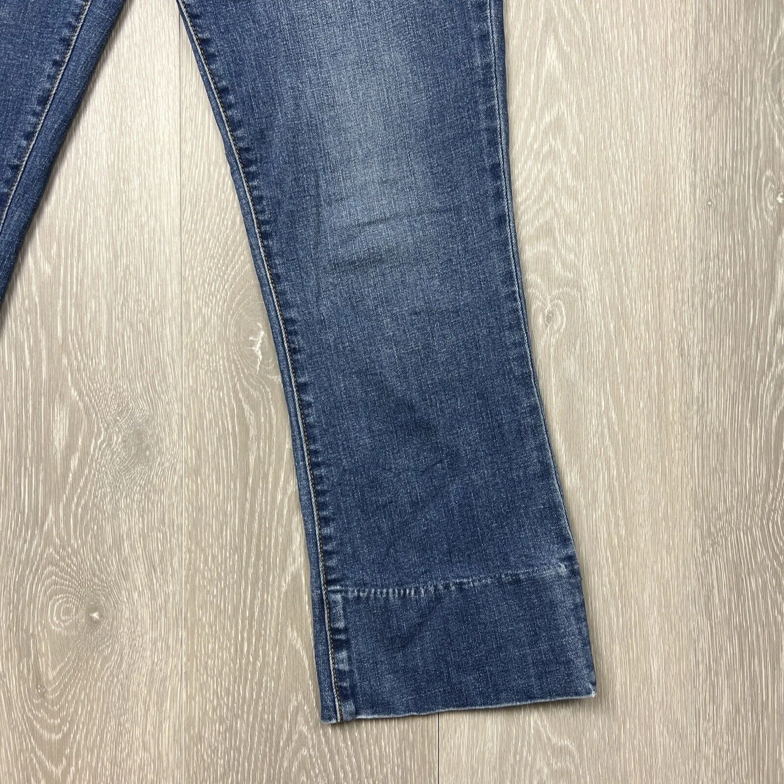 Tory Burch Womens Cropped Denim Blue Jeans Size 26