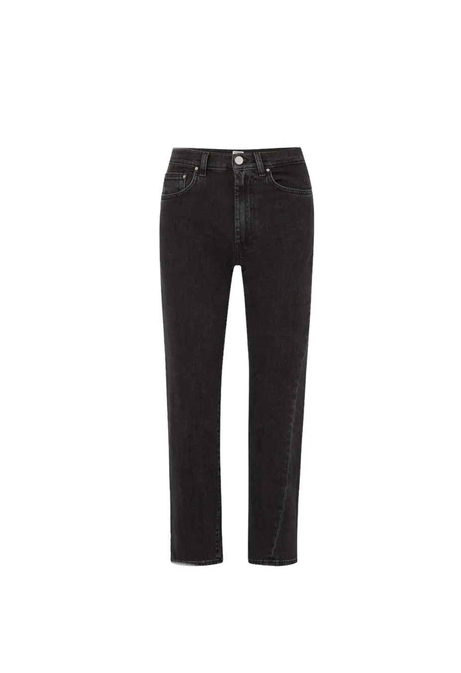 Toteme Black Twist Seam Cropped Jeans