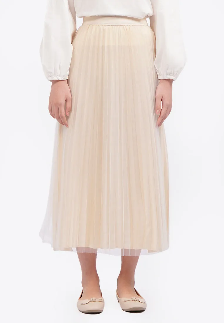 Tulle Maxi Skirt Ecru