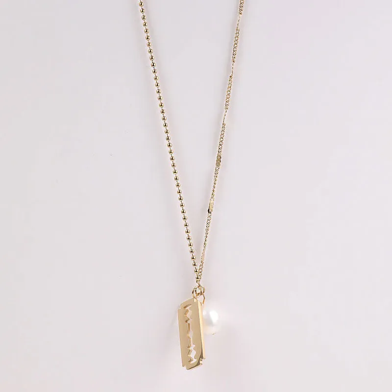 UNCUT PEARL CHOKER NECKLACE