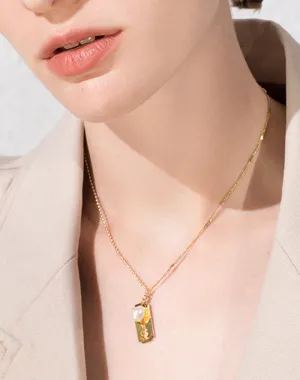 UNCUT PEARL CHOKER NECKLACE