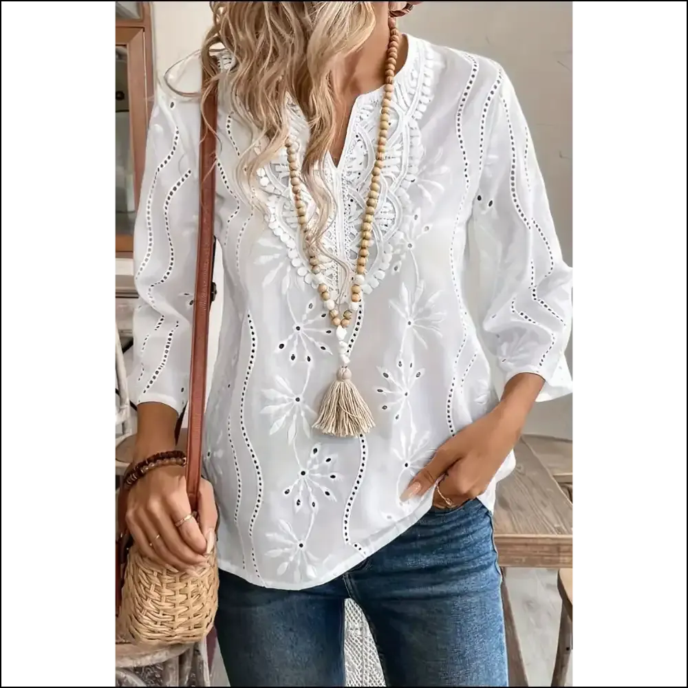 V-neck Embroidered Lace: Finally, a Shirt that Gets  Compliments 💀 Needful Things