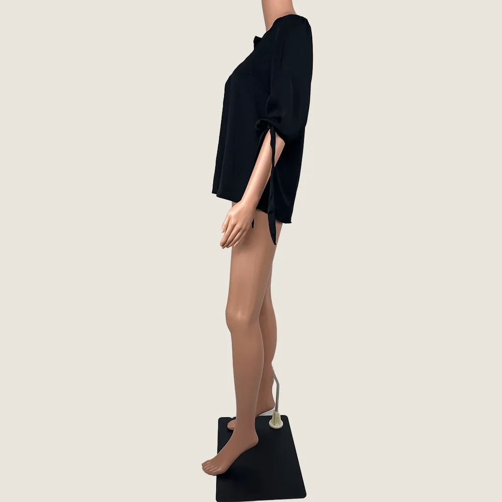 Vero Moda Black Short Sleeve Shirt Medium