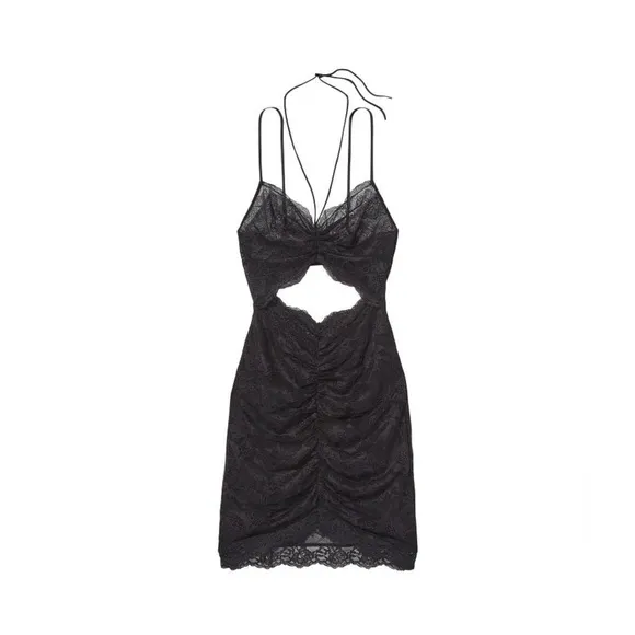 VICTORIA'S SECRETRuched Lace Slip NWT