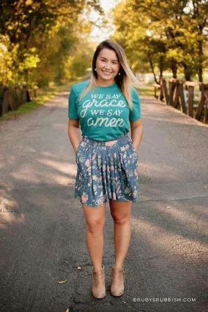 We Say Grace We Say Amen | Christian T-Shirt | Ruby’s Rubbish®