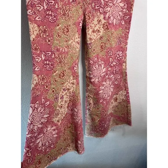 We The Free Floral Flare Jeans
