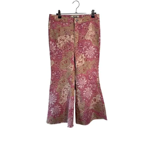 We The Free Floral Flare Jeans