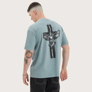 Wendel Box Fit Tee Pigment Lead