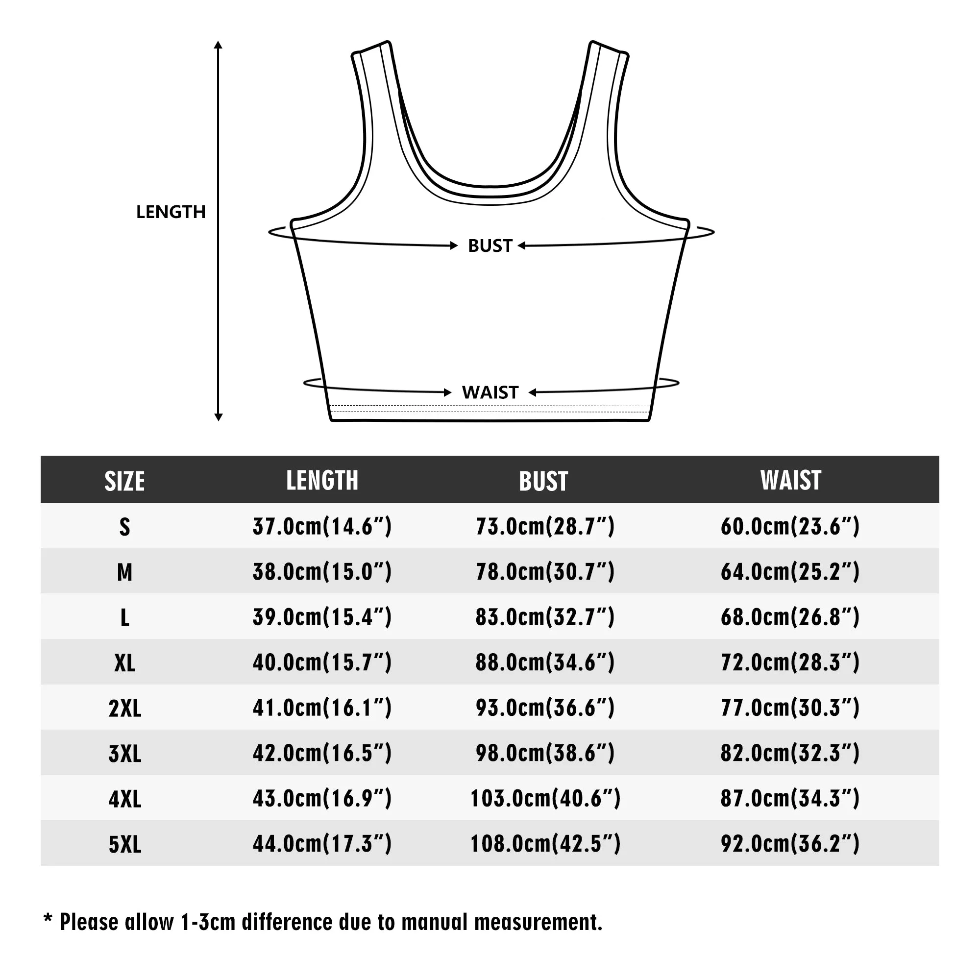 Womens Nightmare Before Christmas Pattern Cropped Tank Top