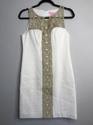 Womens Size 4 Misses Cream Lilly Pulitzer Dress