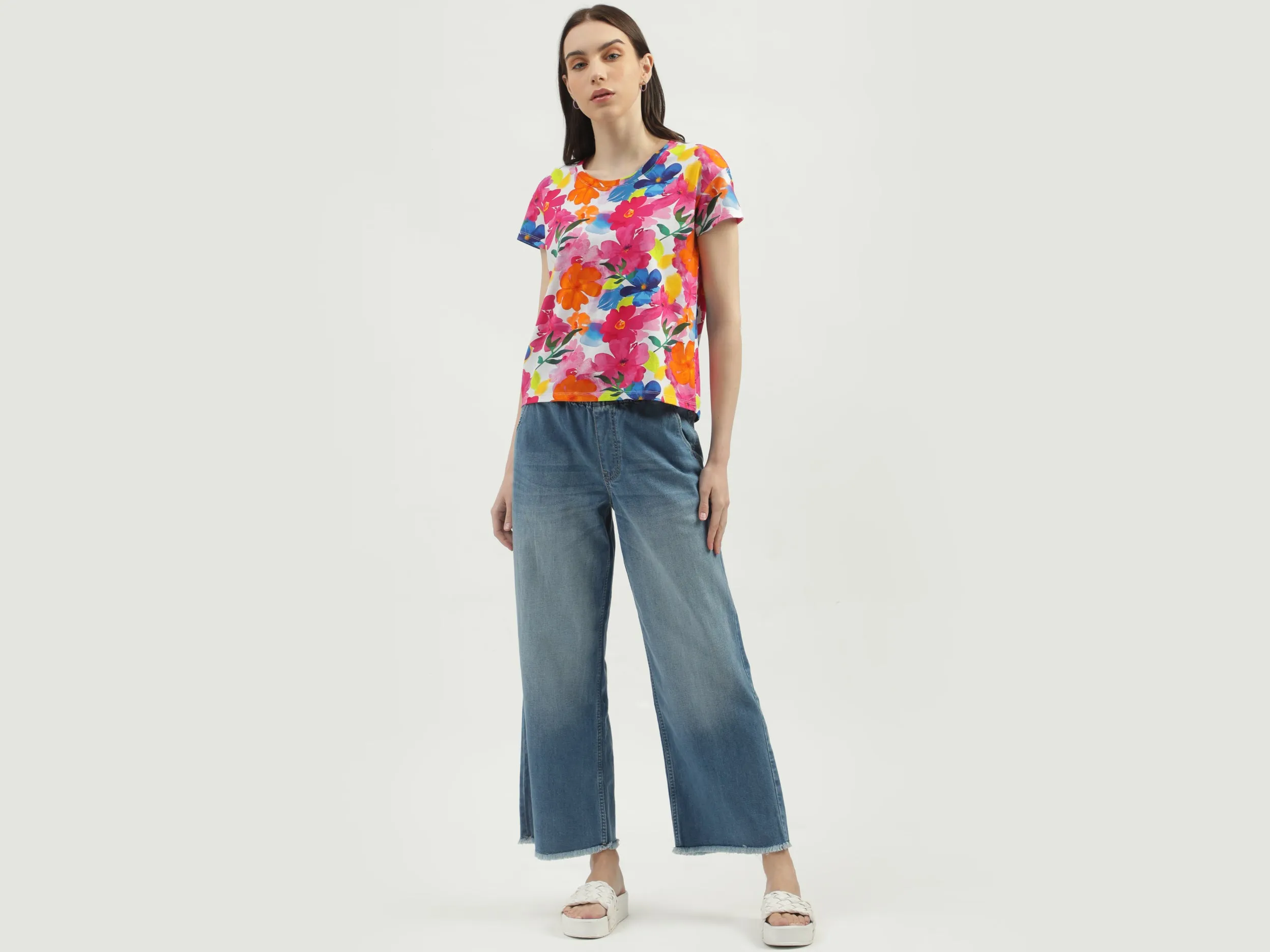 Women's Solid Regular Fit Jeans