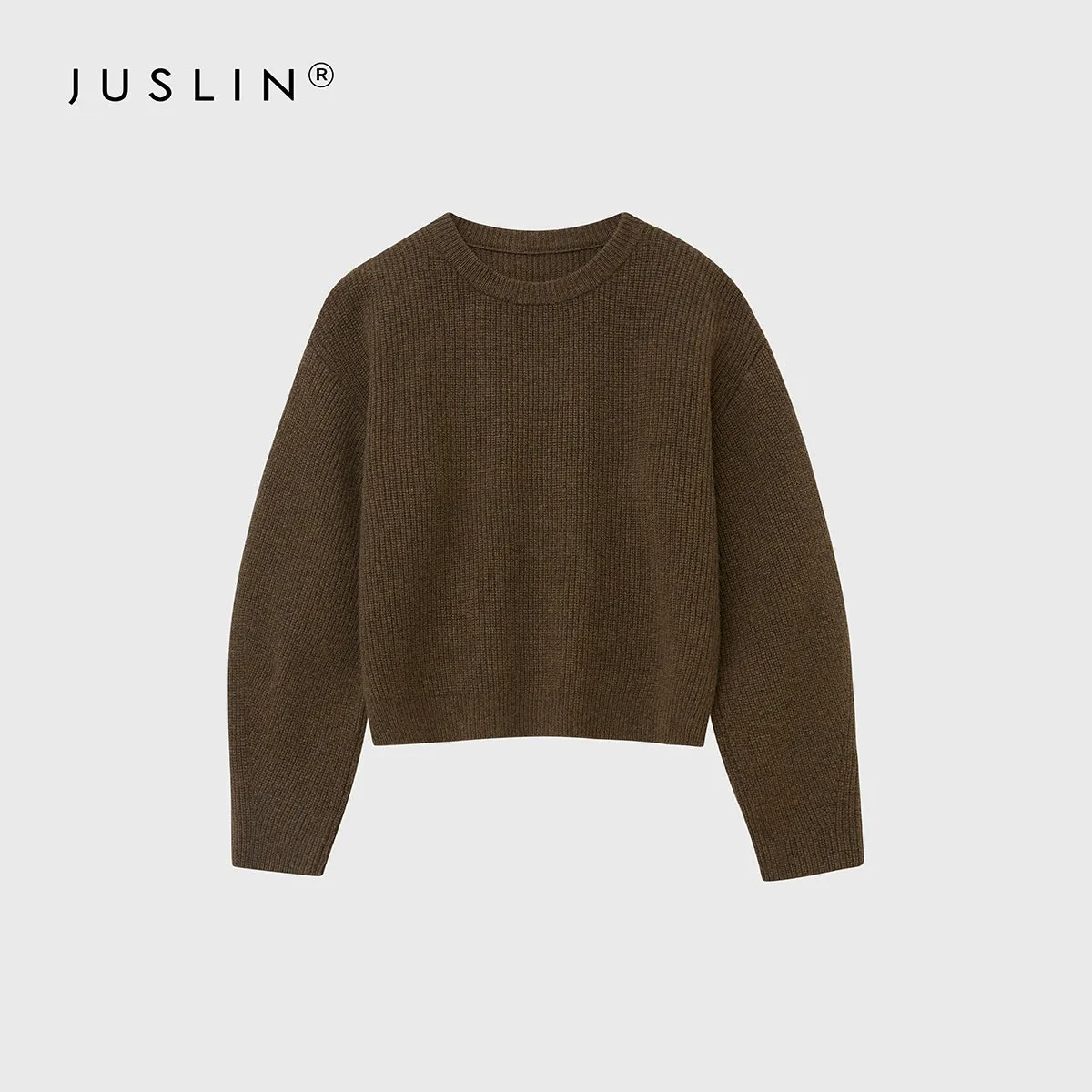 Woolen Ribbed Knit Sweater