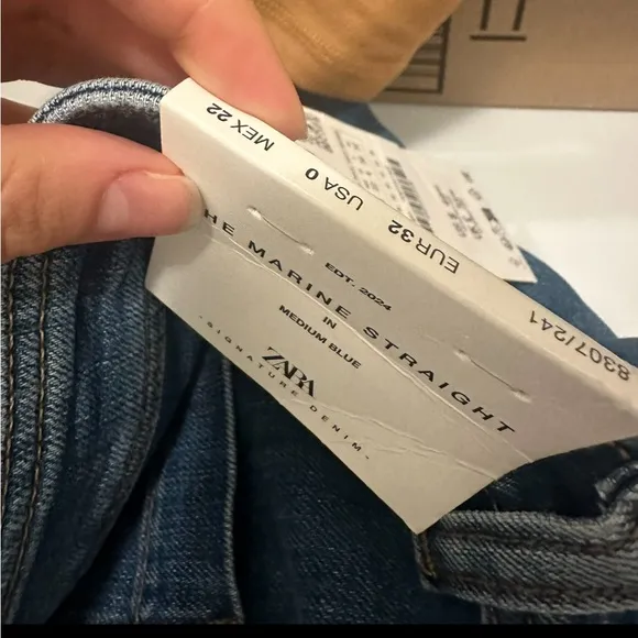 Zara Marine Straight Jeans