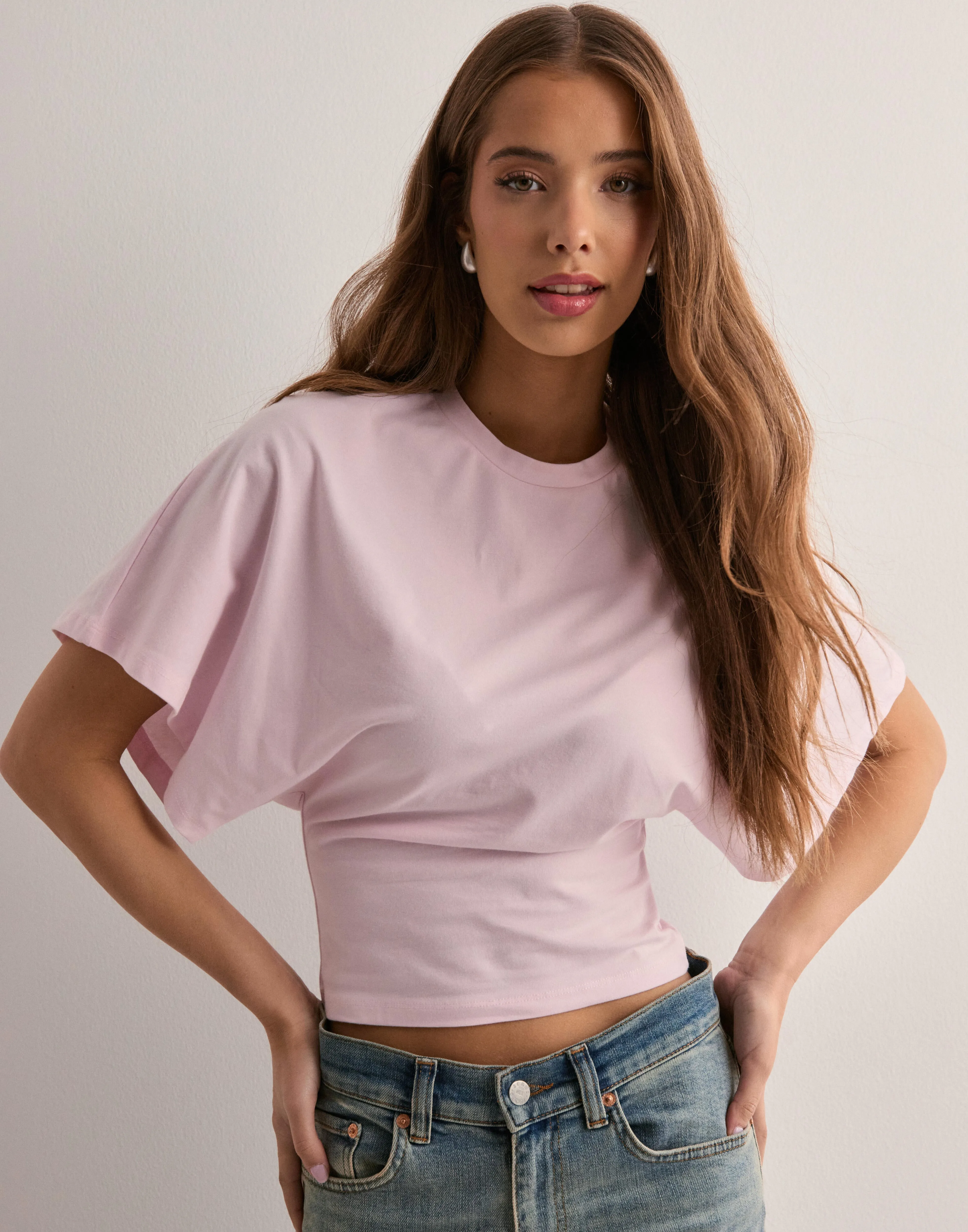 ZARALINA | T-SHIRT WITH LOOSE SLEEVES