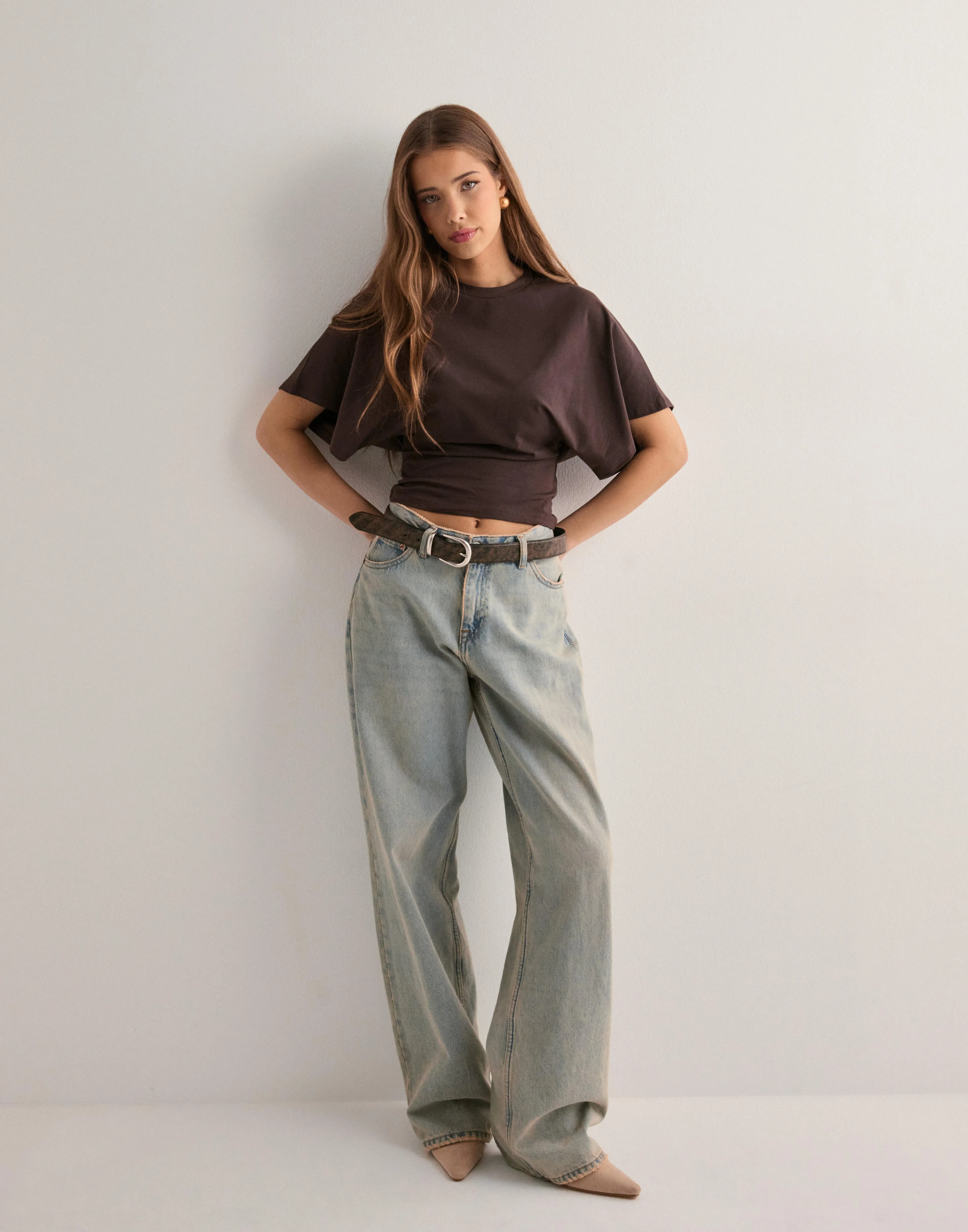 ZARALINA | T-SHIRT WITH LOOSE SLEEVES